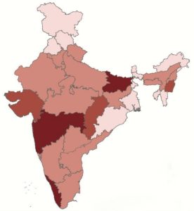 Statewise proportion of notification of patients from private sector in 2016