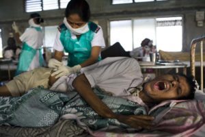The Bangladesh regimen included a drug, kanamycin, which had to be painfully injected every day © David Rochkind